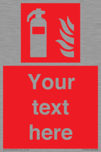 Custom Fire extinguisher Sign